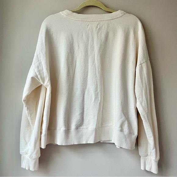 Anthropologie | White The Blue Pearl Maeve Sweatshirt Miami Beach Florida - Picture 3 of 6